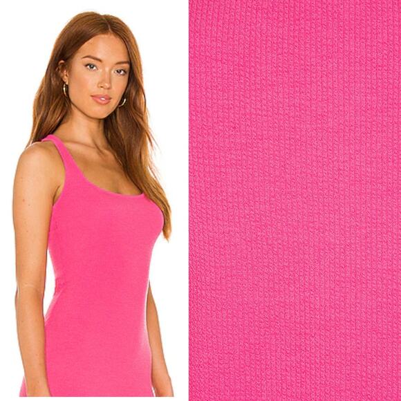 Lovers and Friends Lydia Midi Dress in Hot Pink NWT Size Small - Picture 2 of 4